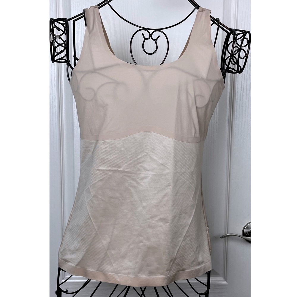 Spanx OnCore Shapewear Tank Nude Compression Slimming Camisole Shaping Sz XL Tan